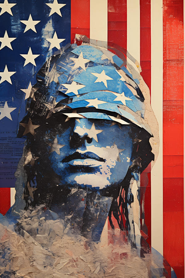 Flag Digital Art - Fight for America by My Head Cinema