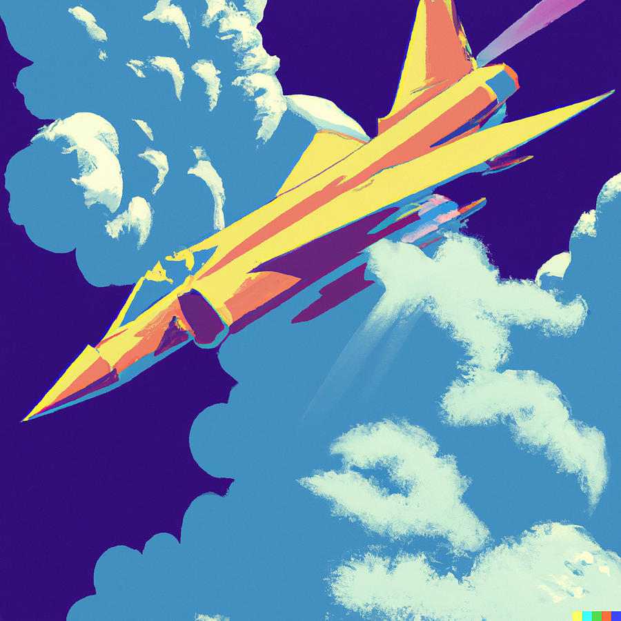 Fighter Jet Soaring Through Skies #2 Digital Art by AI X Art - Fine Art ...