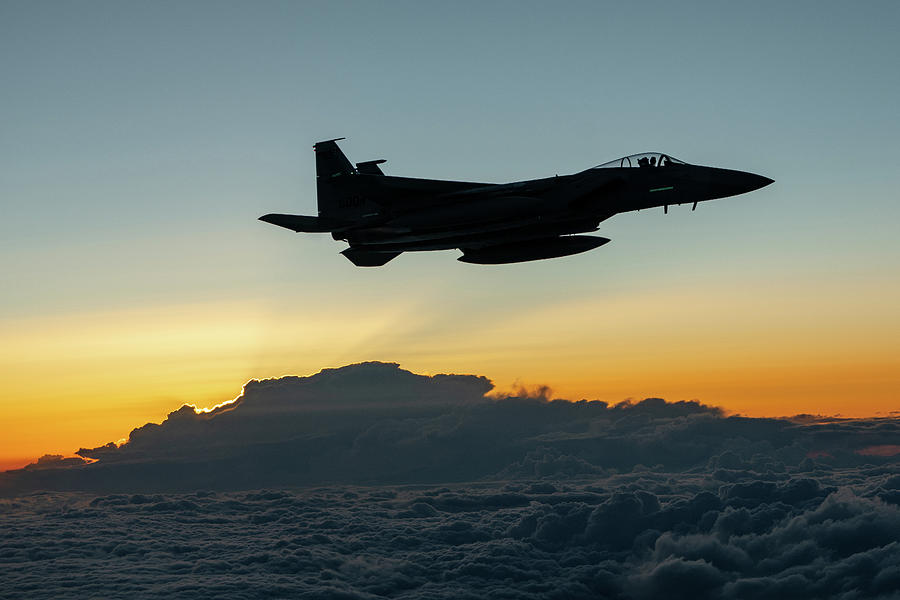 Fighter Jet Sunset Photograph by Kyle Tufts | Fine Art America