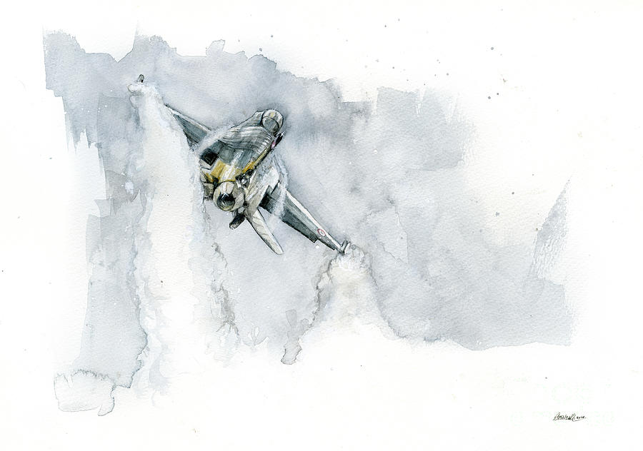 Fighting Falcon Painting by Ang El