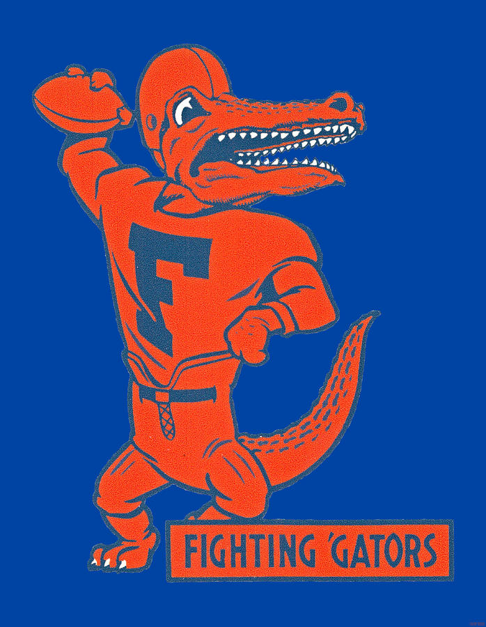 Fighting Gators Mixed Media by Row One Brand