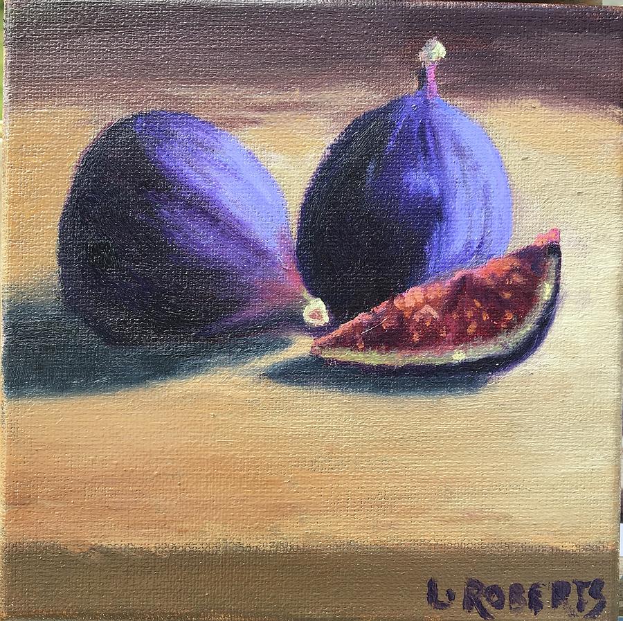Still Life Painting - Figs in the Barn by Laura Roberts