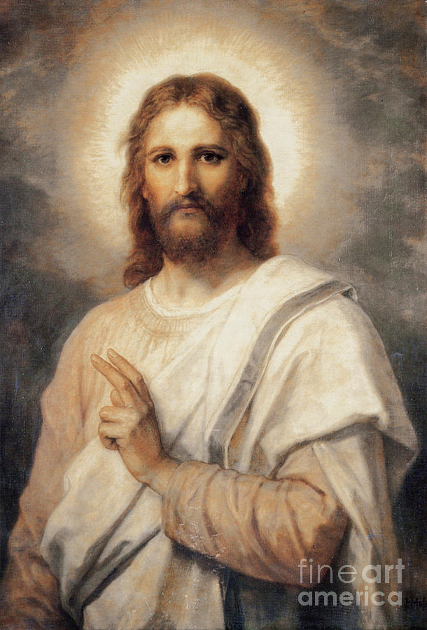 Jesus Christ Digital Art - Figure of Christ by Heinrich Hoffman