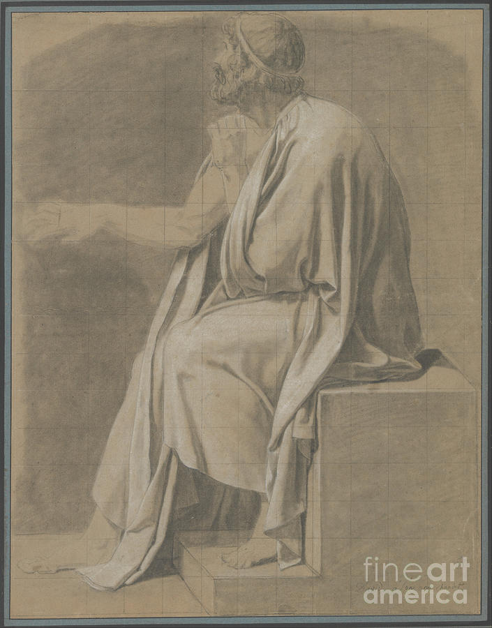 Figure Study for  The Death of Socrates Painting by Shop Ability