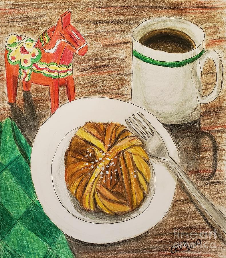 Fika  Painting by C E Dill