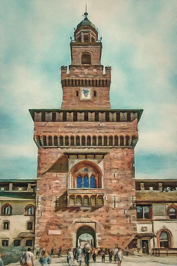 Filarete Tower Painting by Jeffrey Kolker