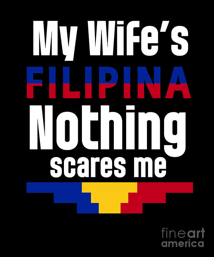 Filipina Wife Philippines Husband Anniversary Wedding T Digital Art