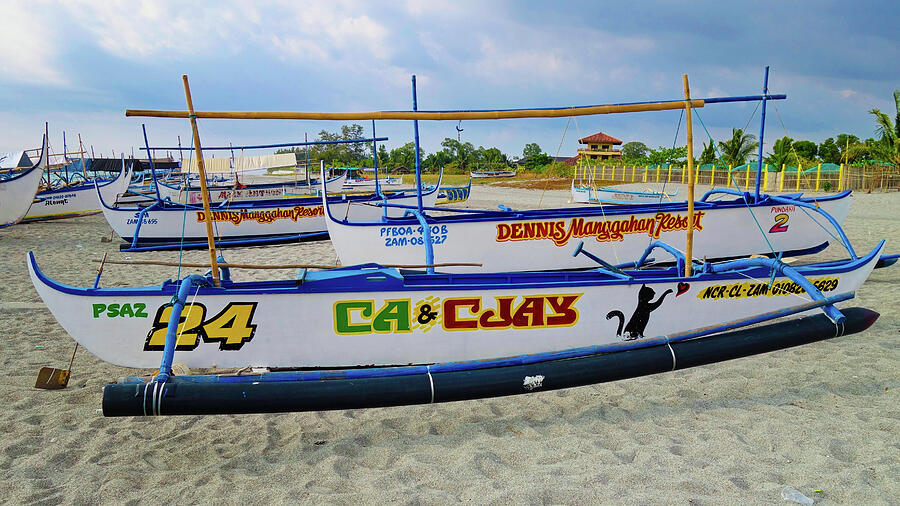 Filippino Bangka Boats Photograph by Anthony Sacco Filippino Bangka Boats Photograph by Anthony Sacco