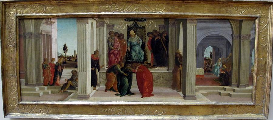 Filippino Lippi - Three Scenes from the Story of Esther Painting by Les ...