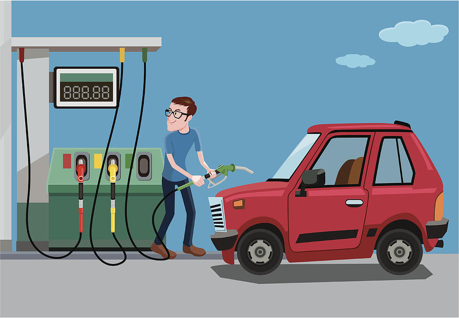 Fill Up Of Gasoline Drawing by Sonicken