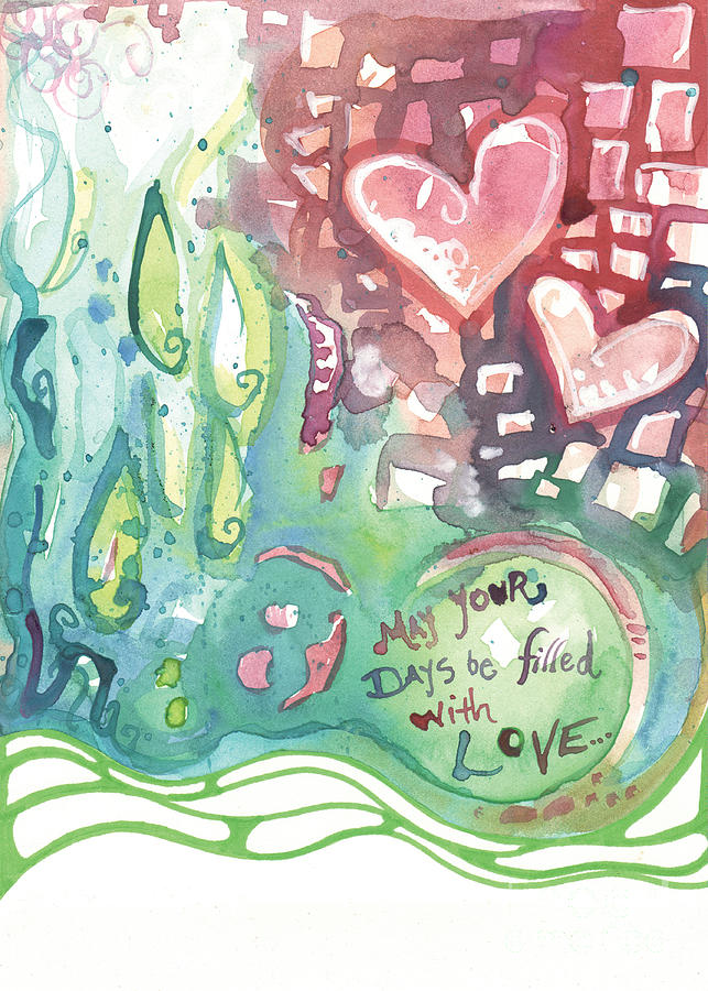 Abstract Painting - Filled With Love by Tanya Kimberly Orme