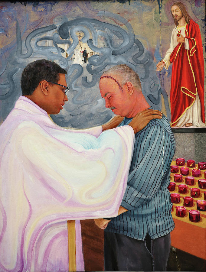 Final Blessing Painting by Richard Barone