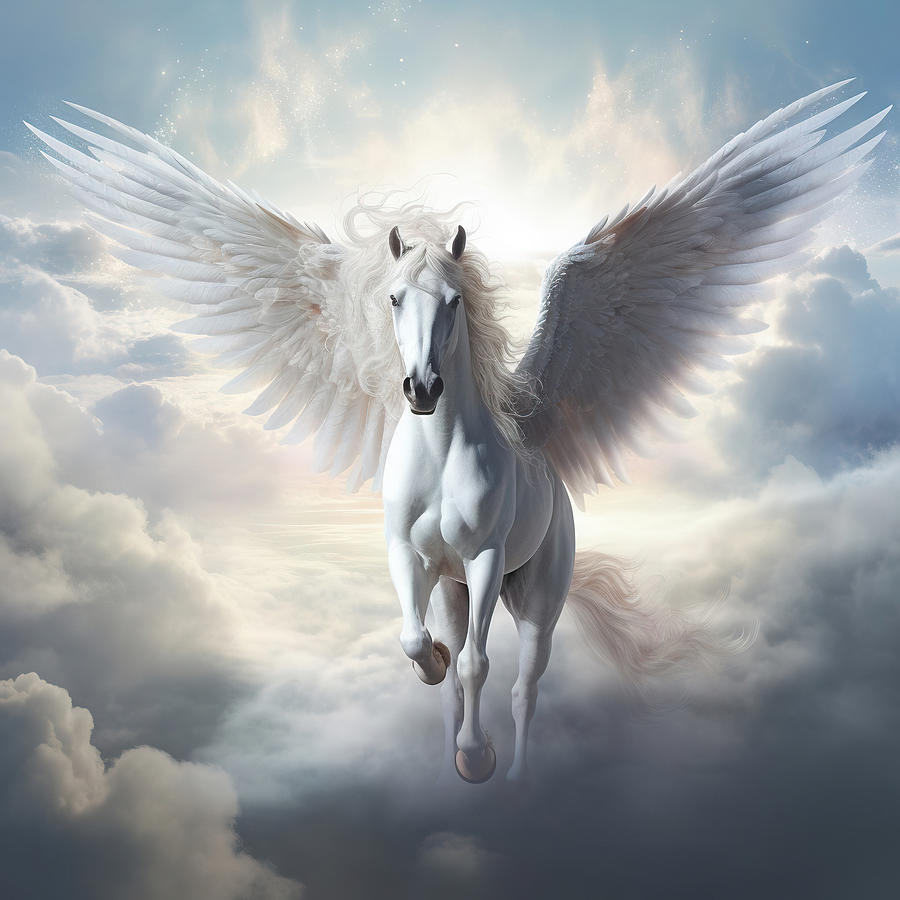 Pegasus Digital Art - Final Triumph by Athena Mckinzie