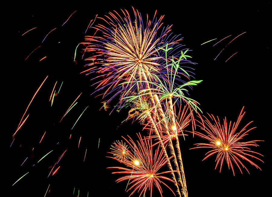 Festive Finale Fireworks Photograph by Kevin Lane