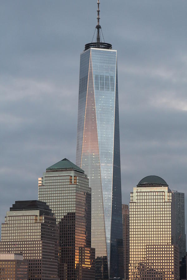 Financial district with freedom tower NYC Photograph by Habib Ayat