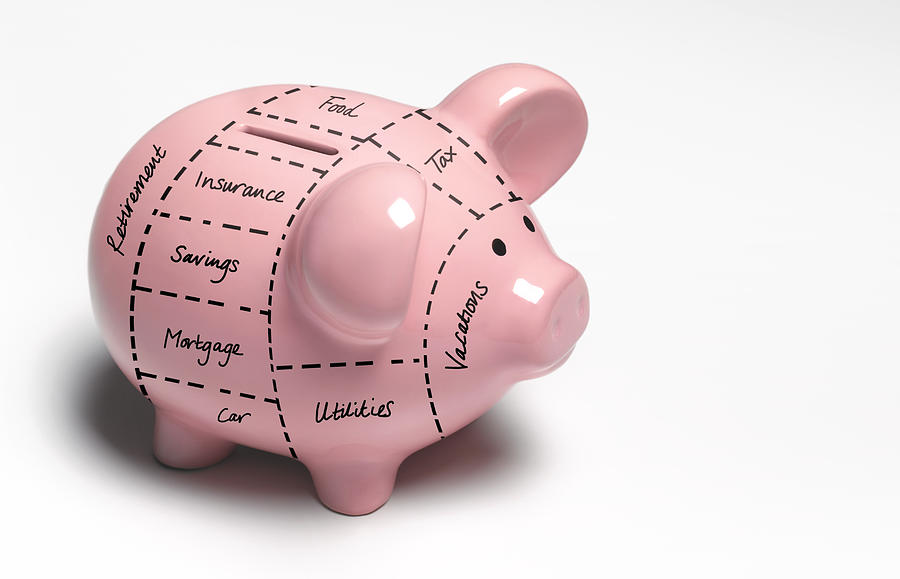 Financial piggy bank decisions Photograph by Peter Dazeley