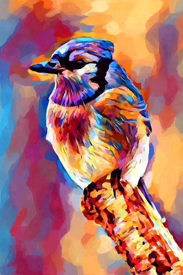 Finch 4 Painting by Chris Butler