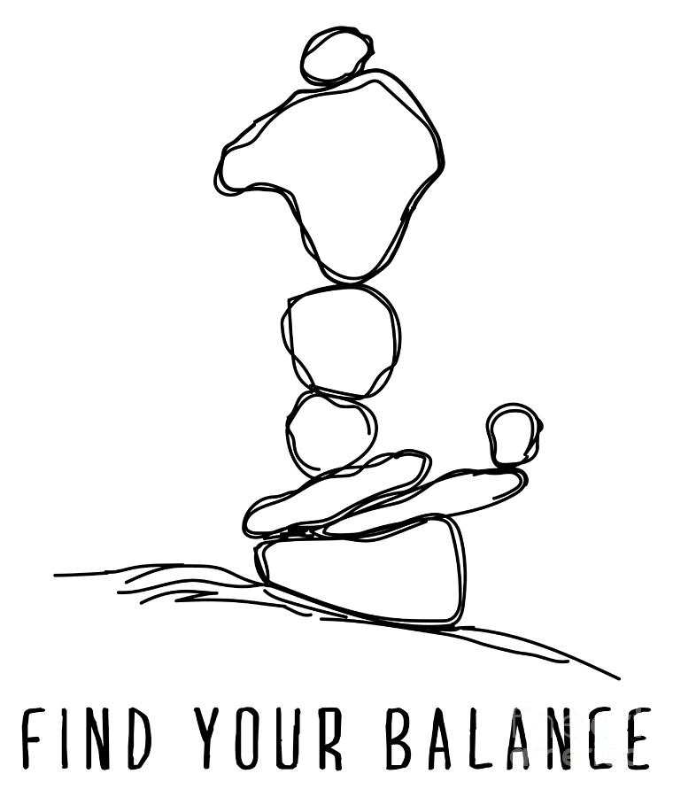 Find Your Balance - Black Digital Art by Kevin Conger - Fine Art America