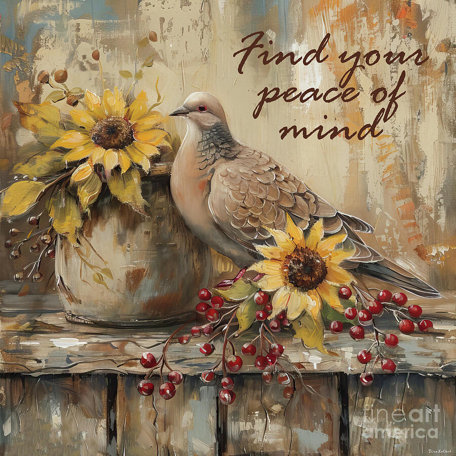 Find Your Peace Of Mind Painting by Tina LeCour Find Your Peace Of Mind Painting by Tina LeCour