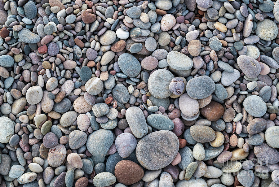 Findhorn Beach Pebbles Pattern Photograph by Tim Gainey