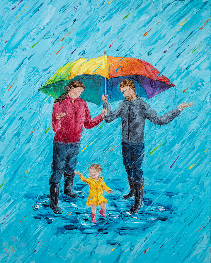 Finding Joy in the Storm Painting by Cynthia Christine - Fine Art America