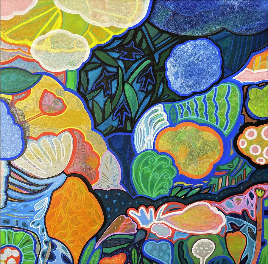 Abstract Painting - Finding the Light by Cheri Glover Abstract Painting - Finding the Light by Cheri Glover