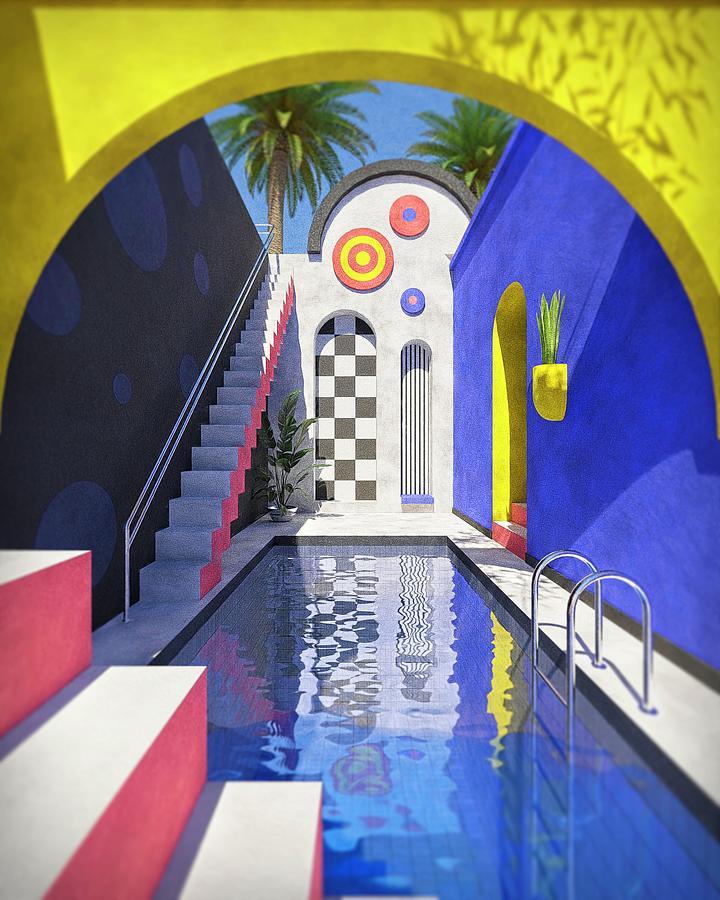 Finding your inner pool #2 Digital Art by Bespoke Cube