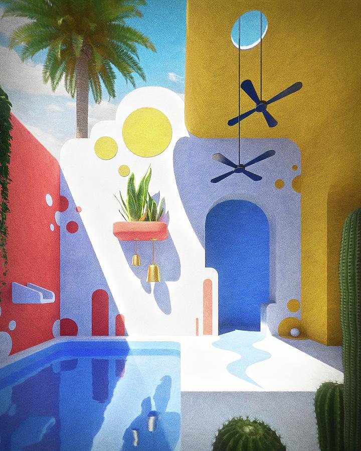Finding your inner pool #3 Digital Art by Bespoke Cube