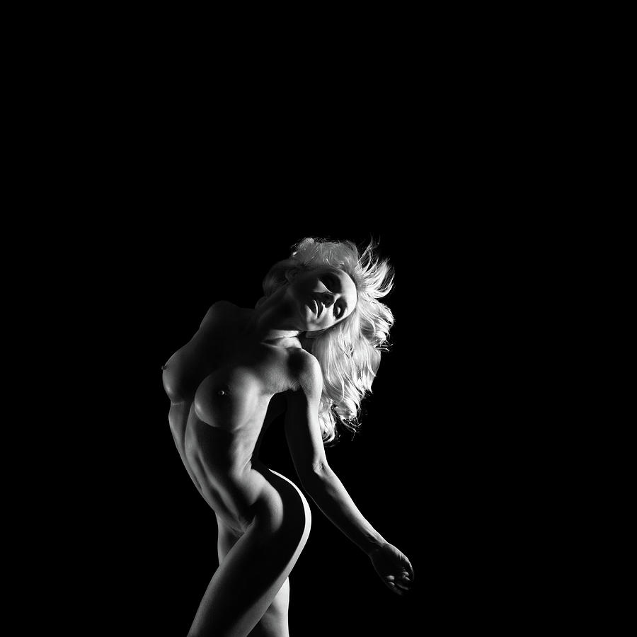 Black And White Photograph - Fine Art Nude Woman Bodyscape 2 by Az Jackson