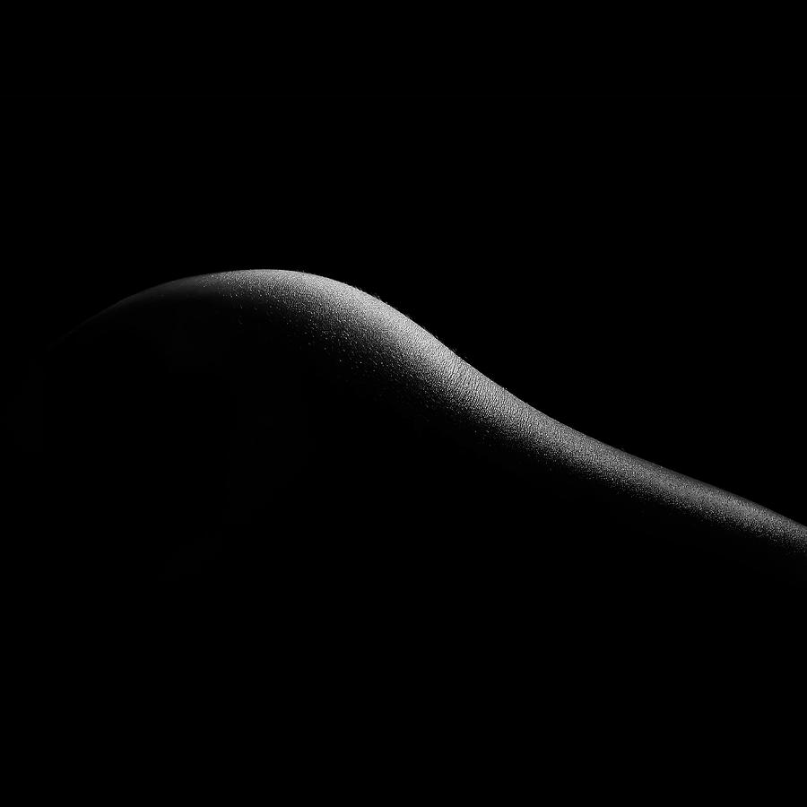 Black And White Photograph - Fine Art Nude Woman Bodyscape 6 by Az Jackson