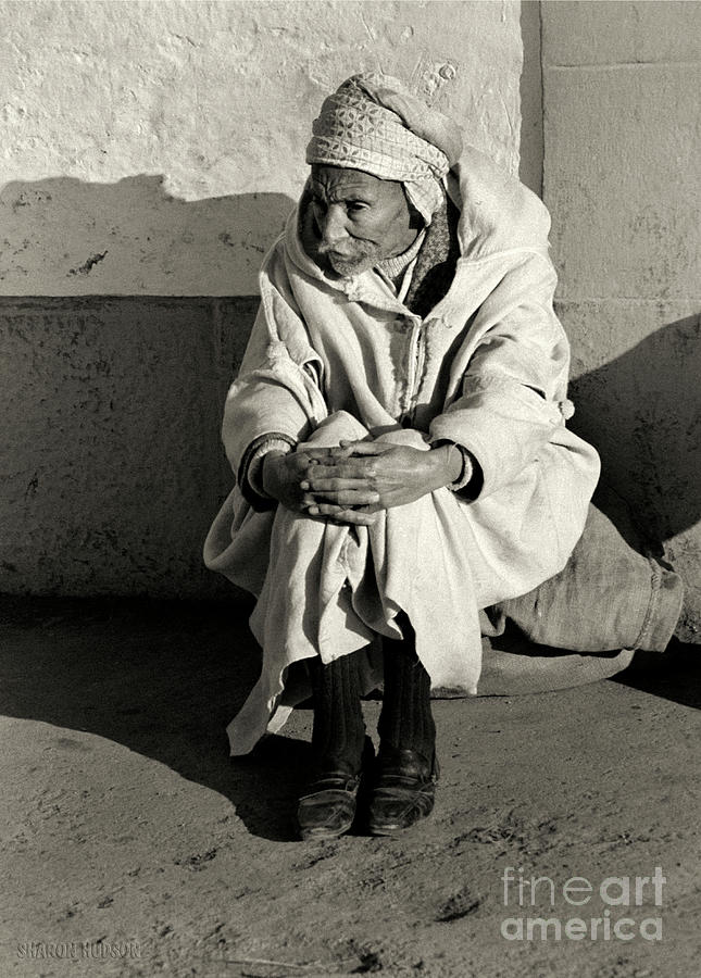 fine art photograph - Tunisian Man Photograph by Sharon Hudson