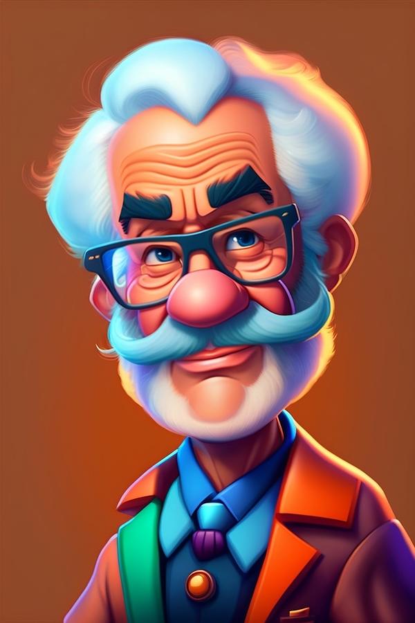 Fine old man Digital Art by Nane Saroyan - Fine Art America