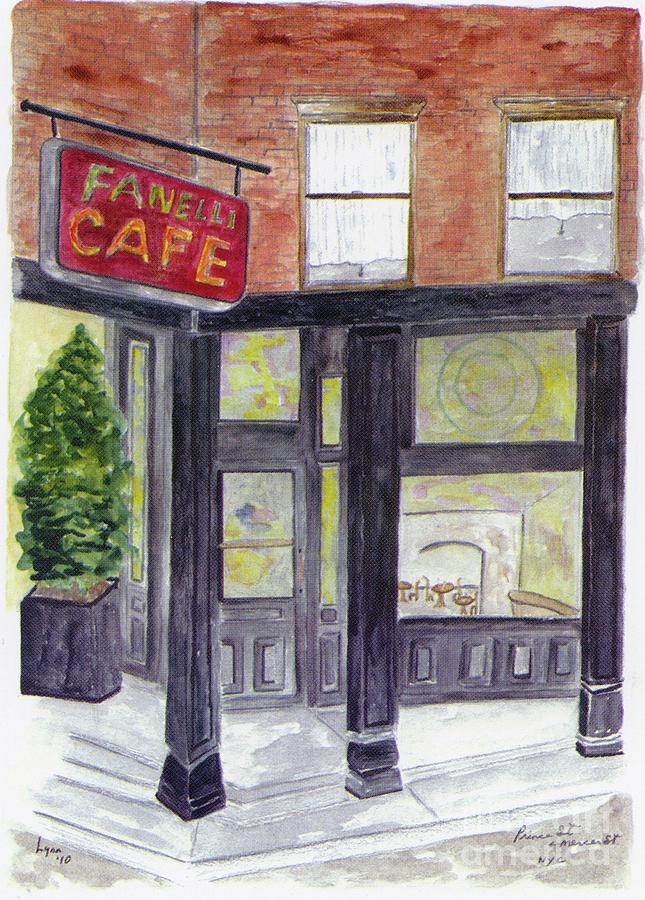 Finelli Cafe in Soho Painting by Afinelyne