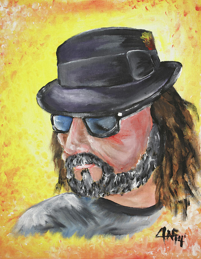 Finger Paint Self Portrait 2014 Painting by The GYPSY