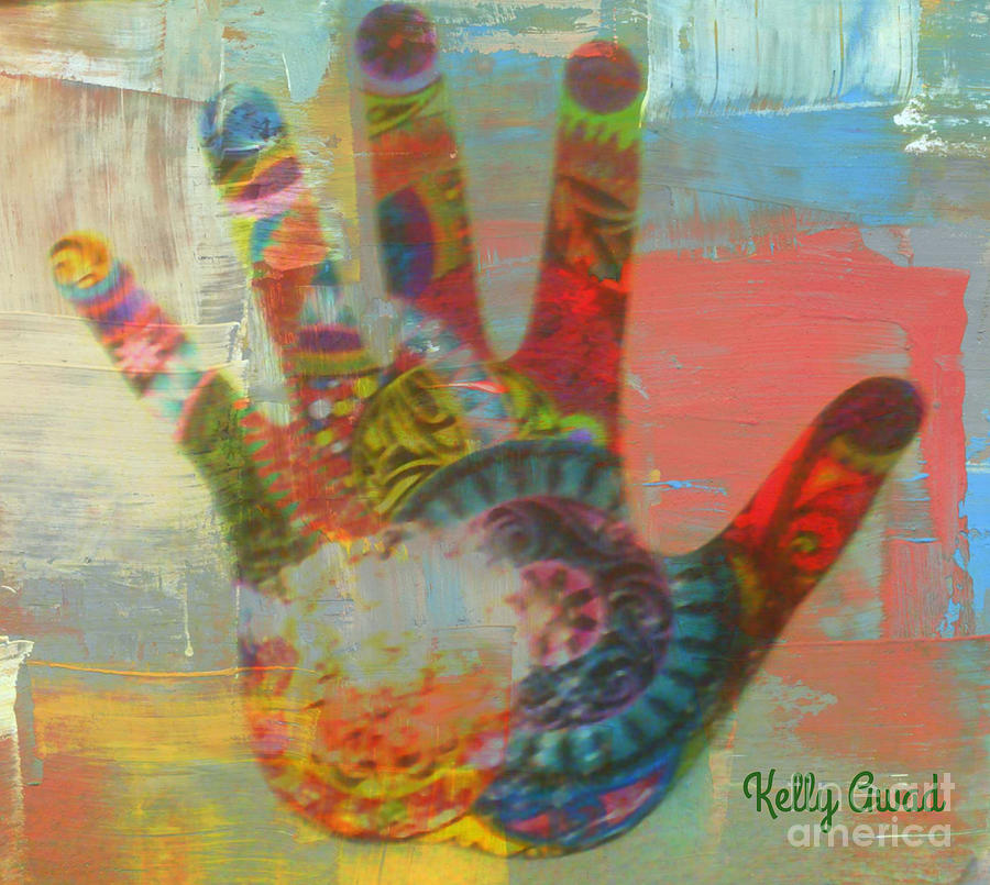 Finger Paint Signed Photograph by Kelly Awad