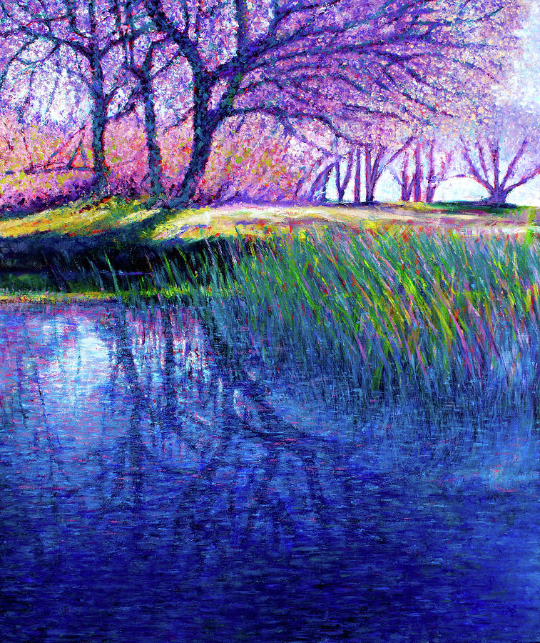 Finger Painting - Reflections Painting by Lorraine McMillan