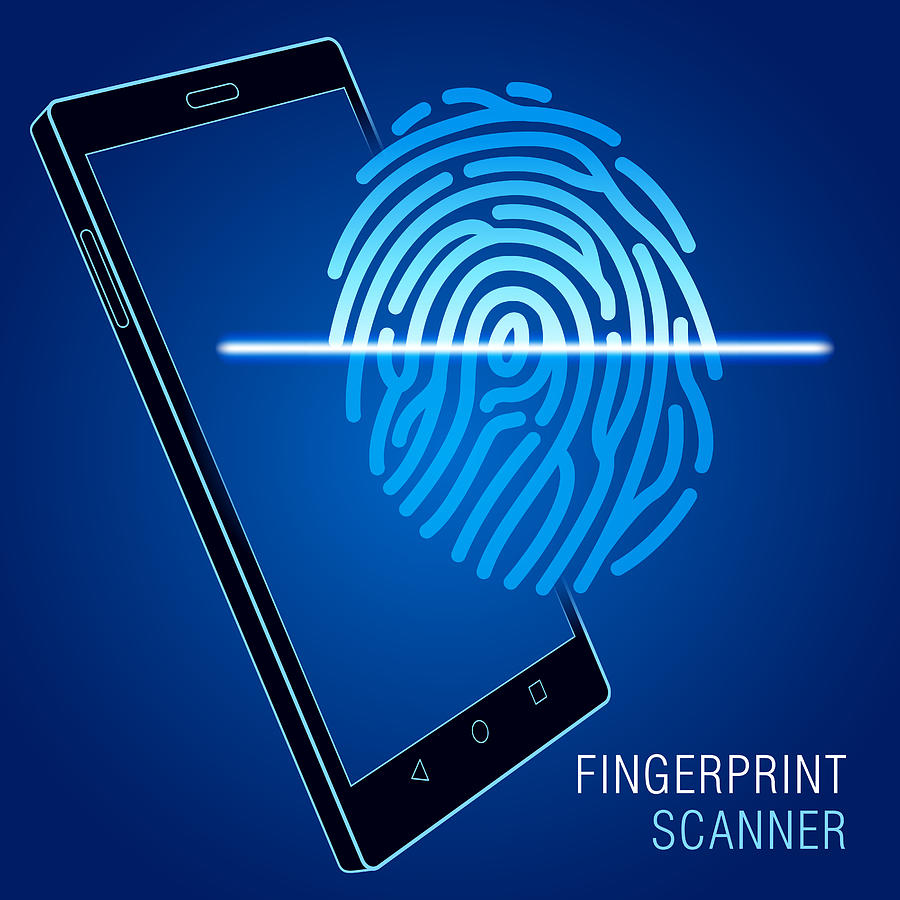 Fingerprint scanner Drawing by Derrrek