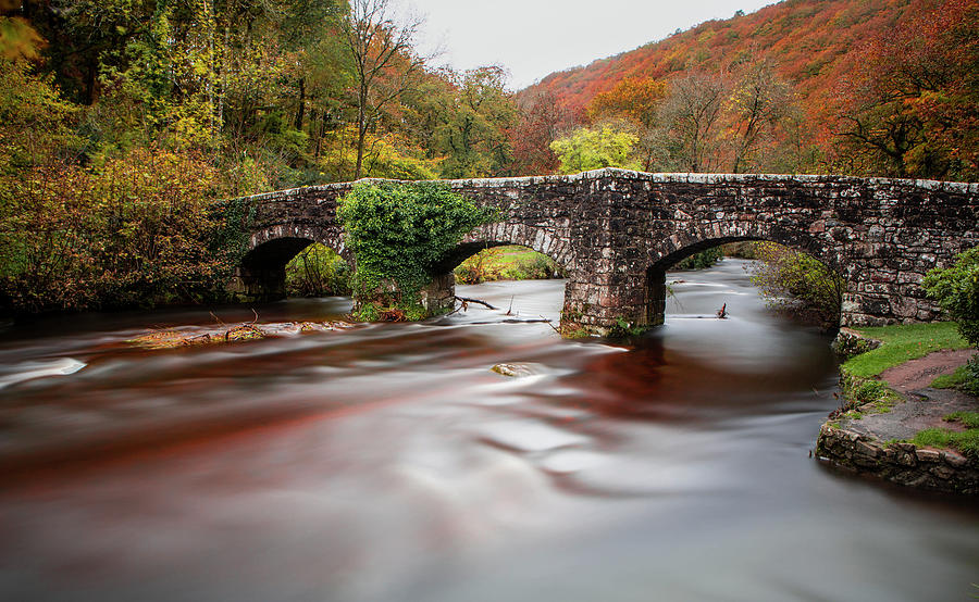 Fingle Bridge, Dartmoor, Devon. Photograph by Maggie Mccall
