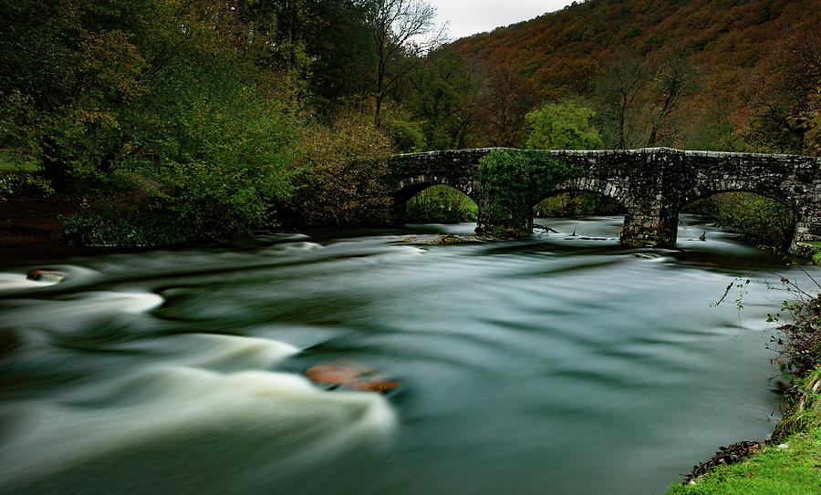 Fingle Bridge Dartmoor Photograph by Helen Jackson