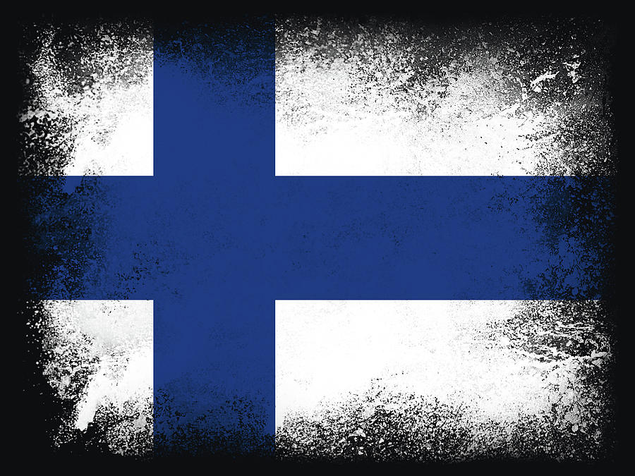 Finland Flag Digital Art