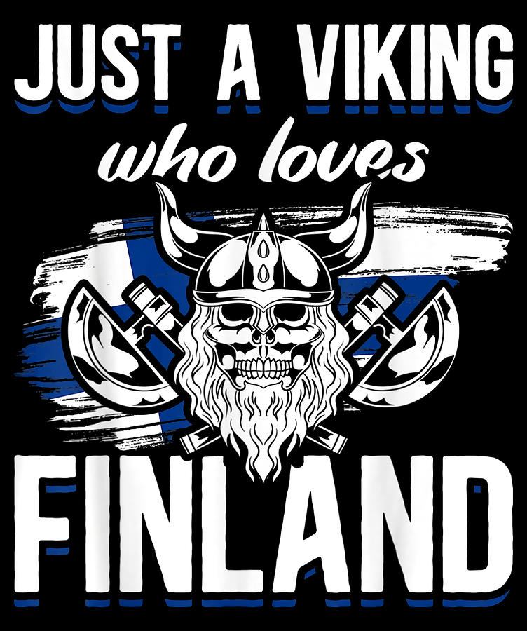 Finn Sisu Finnish Axes Just Viking Loves Finland Painting by Morgan ...