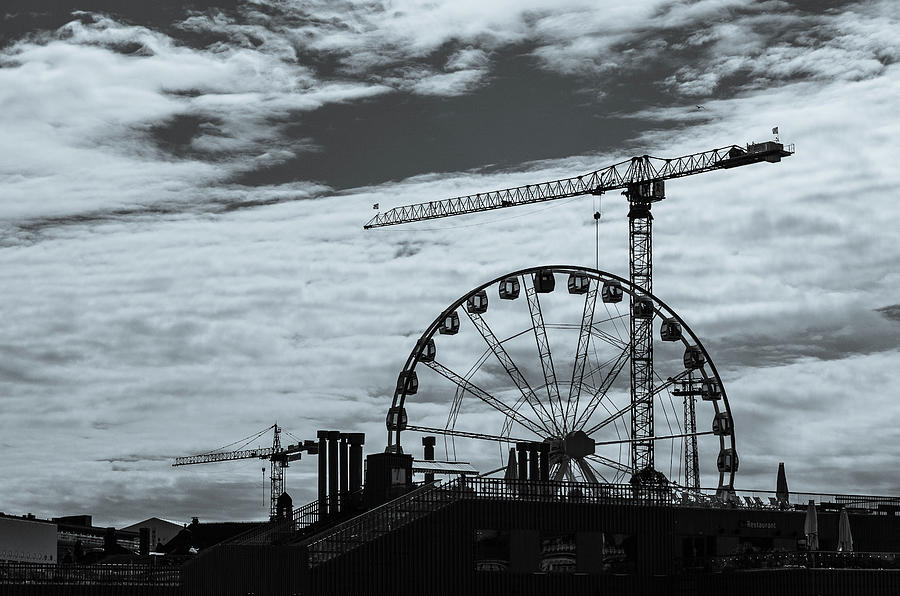 Finnish Wheel Silhouette Photograph by Rich Isaacman