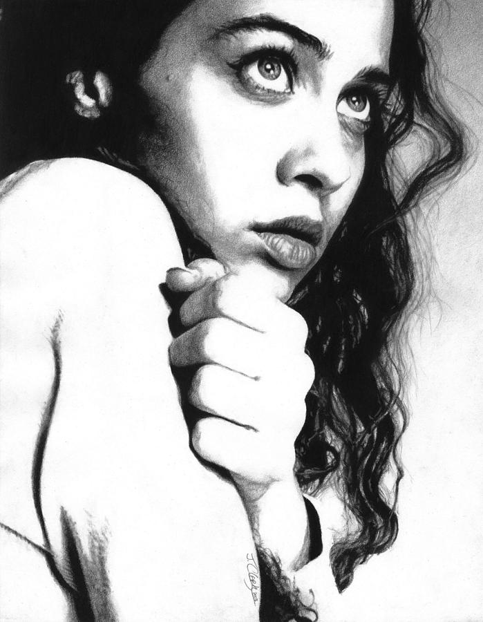 Music Drawing - Fiona Apple by Justin Clark