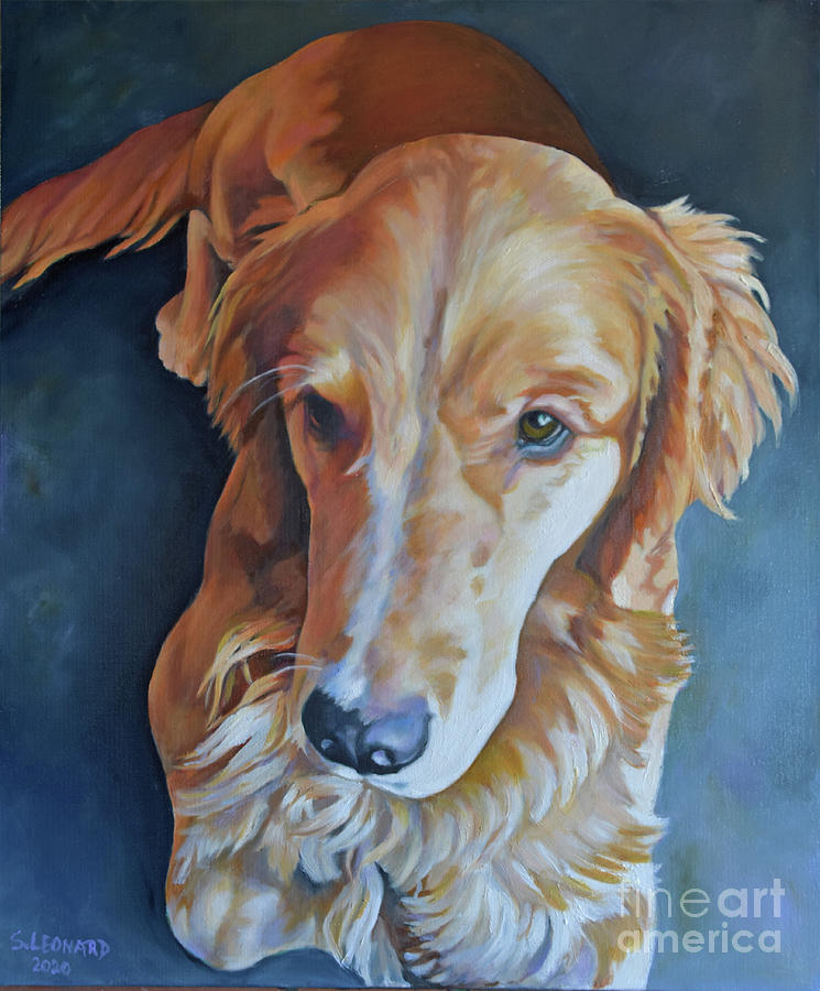 Golden Retriever Painting - Fiona by Suzanne Leonard