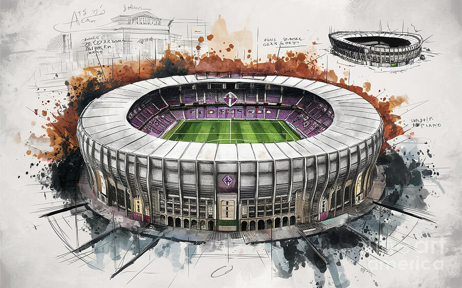 Fiorentina New Stadium Fans Fiorentina Stadium Soccer Football Stadium ...