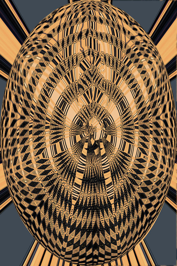 Fir Needles On The Blacktop Abstract Digital Art by Tom Janca