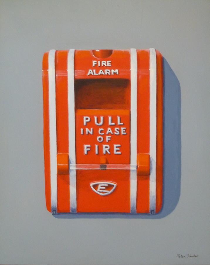Fire Alarm Painting - Fire Alarm by Peter Keitel