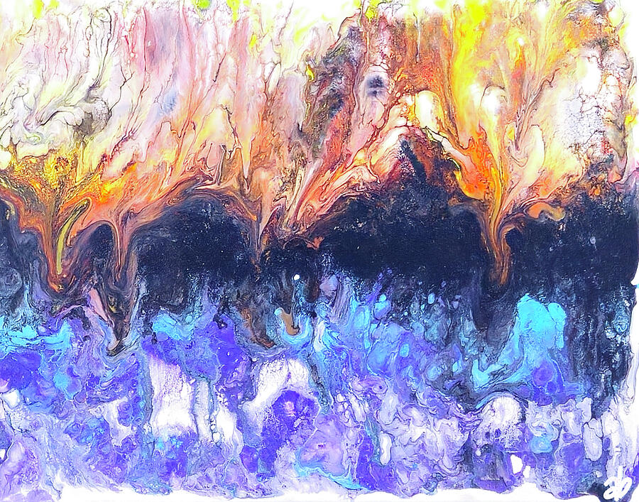 Fire and Ice Painting by Angela Brunson Fire and Ice Painting by Angela Brunson