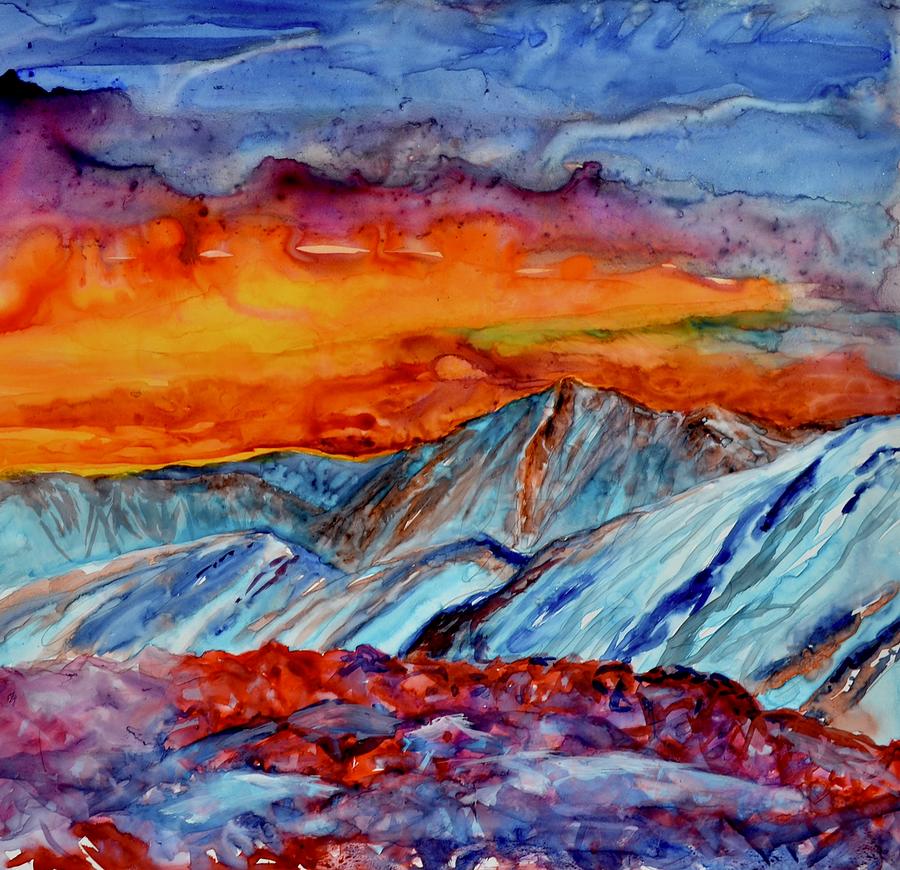 Fire And Ice Painting by Beverley Harper Tinsley