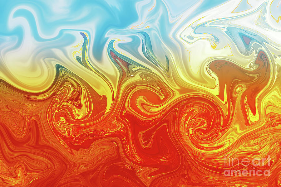 Fire And Ice Fluid Background Photograph by Benny Marty - Pixels
